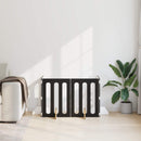 vidaXL Hajtható állatkerítés 4 pcs Fekete Tölgy 201 x 38 x 70 cm
