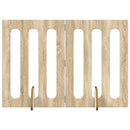 vidaXL Hajtható állatkerítés 2 pcs Sonoma tölgy 100,5 x 38 x 70 cm