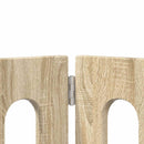 vidaXL Hajtható állatkerítés 4 db Sonoma Tölgy 201 x 38 x 70 cm