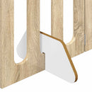 vidaXL Hajtható állatkerítés 4 db Sonoma Tölgy 201 x 38 x 70 cm