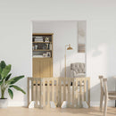 vidaXL Hajtható állatkerítés 4 db Sonoma Tölgy 201 x 38 x 70 cm
