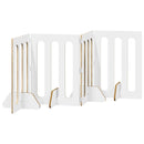 vidaXL Hajtható állatkerítés 4 pcs Sonoma tölgy 201 x 38 x 70 cm