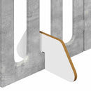 vidaXL Hajtható állatkerítés 4 db Betonszürke 201 x 38 x 70 cm