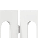 vidaXL Hajtható állatkerítés 2 pcs Magasfényű Fehér 100,5 x 38 x 70 cm