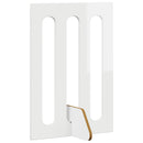 vidaXL Hajtható állatkerítés 2 pcs Magasfényű Fehér 100,5 x 38 x 70 cm