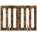 vidaXL Hajtható állatkerítés 2 pcs Füstölt Tölgy 100,5 x 38 x 70 cm