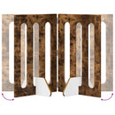 vidaXL Hajtható állatkerítés 2 pcs Füstölt Tölgy 100,5 x 38 x 70 cm