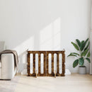 vidaXL Hajtható állatkerítés 4 pcs Füstölt Tölgy 201 x 38 x 70 cm
