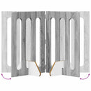 vidaXL Hajtható állatkerítés 2 pcs Szürke Sonoma 100,5 x 38 x 70 cm