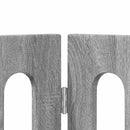 vidaXL Hajtható állatkerítés 4 pcs Szürke Sonoma 201 x 38 x 70 cm