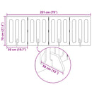 vidaXL Hajtható állatkerítés 4 pcs Szürke Sonoma 201 x 38 x 70 cm