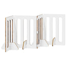 vidaXL Hajtható állatkerítés 4 pcs Tölgyfa 201 x 38 x 70 cm Mérnöki fa