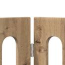 vidaXL Hajtható állatkerítés 4 pcs Kézműves Tölgy 201 x 38 x 70 cm