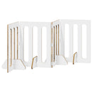 vidaXL Hajtható állatkerítés 4 pcs Kézműves Tölgy 201 x 38 x 70 cm