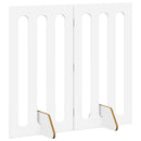 vidaXL Hajtható állatkerítés 2 pcs Fehér 100,5 x 38 x 90 cm Mérnöki fa
