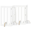 vidaXL Hajtható állatkerítés 4 pcs Fehér 201 x 38 x 90 cm Mérnöki fa