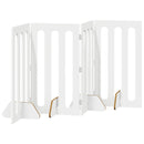 vidaXL Hajtható állatkerítés 4 pcs Fehér 201 x 38 x 90 cm Mérnöki fa