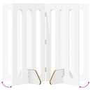 vidaXL Hajtható állatkerítés 4 pcs Fehér 201 x 38 x 90 cm Mérnöki fa