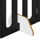 vidaXL Hajtható állatkerítés 2 pcs Fekete Tölgy 100,5 x 38 x 90 cm