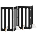 vidaXL Hajtható állatkerítés 4 pcs Fekete Tölgy 201 x 38 x 90 cm