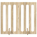 vidaXL Hajtható állatkerítés 2 pcs Sonoma tölgy 100,5 x 38 x 90 cm