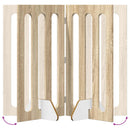 vidaXL Hajtható állatkerítés 2 pcs Sonoma tölgy 100,5 x 38 x 90 cm