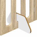 vidaXL Hajtható állatkerítés 4 pcs Sonoma tölgy 201 x 38 x 90 cm