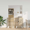 vidaXL Hajtható állatkerítés 4 db Sonoma Tölgy 201 x 38 x 90 cm