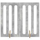 vidaXL Hajtható állatkerítés 2 db Betonszürke 100,5 x 38 x 90 cm