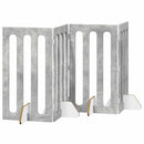 vidaXL Hajtható állatkerítés 4 pcs Beton Szürke 201 x 38 x 90 cm
