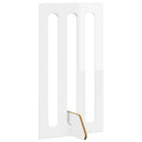 vidaXL Hajtható állatkerítés 4 pcs Magasfényű Fehér 201 x 38 x 90 cm