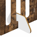 vidaXL Hajtható állatkerítés 2 db Füstös Tölgy 100,5 x 38 x 90 cm