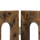 vidaXL Hajtható állatkerítés 4 pcs Füstölt Tölgy 201 x 38 x 90 cm