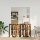 vidaXL Hajtható állatkerítés 4 db Füstös Tölgy 201 x 38 x 90 cm
