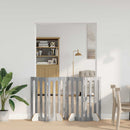 vidaXL Hajtható állatkerítés 4 db Szürke Sonoma 201 x 38 x 90 cm