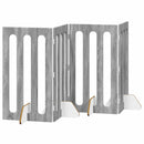 vidaXL Hajtható állatkerítés 4 pcs Szürke Sonoma 201 x 38 x 90 cm