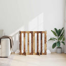 vidaXL Hajtható állatkerítés 4 pcs Tölgyfa 201 x 38 x 90 cm Mérnöki fa