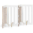 vidaXL Hajtható állatkerítés 4 pcs Tölgyfa 201 x 38 x 90 cm Mérnöki fa