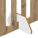 vidaXL Hajtható állatkerítés 2 pcs Kézműves Tölgy 100,5 x 38 x 90 cm