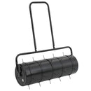 vidaXL Kerti fűgöngyölítő levegőztető bilincsekkel Ø 30 x 90 cm Acél