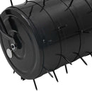 vidaXL Fűroller Aerátor Csipeszekkel Fekete 110 x 52 cm Vas