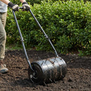 vidaXL Fűroller Aerátor Csipeszekkel Fekete 110 x 52 cm Vas
