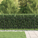 vidaXL Tüskés kerítés Asten Fekete 200 x 130 cm Porszórt acél
