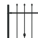 vidaXL Tüskés kerítés Asten Fekete 200 x 150 cm Porszórt acél