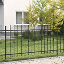 vidaXL Tüskés kerítés Asten Fekete 200 x 150 cm Porszórt acél