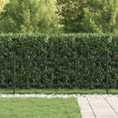 vidaXL Tüskés kerítés Asten Fekete 200 x 130 cm Porszórt acél