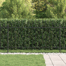 vidaXL Tüskés kerítés Asten Fekete 200 x 150 cm Porszórt acél