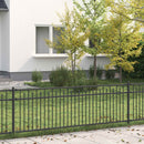 vidaXL Tüske Kerítés BAARLO 200 x 110 cm Porszórt acél Fekete