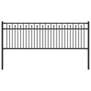 vidaXL Tüske Kerítés BAARLO 200 x 110 cm Porszórt acél Fekete