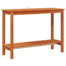 vidaXL Konzolasztal polcokkal Viaszbarna 110 x 40 x 80 cm Tömör fenyő